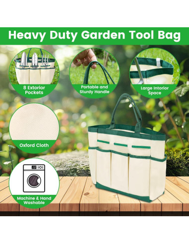 Juego de Herramientas de Jardín 9 PCS Meihe - Aluminio Resistente