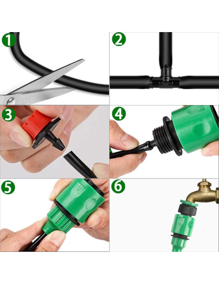 Kit de Riego por Goteo Automático Cokacot 10m 62 Piezas Kit de Riego por Goteo Automático Cokacot 10m 62 Piezas