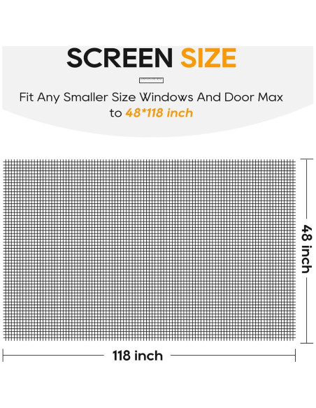 Malla de Pantalla de Ventana King&Charles 121.92x299.72 cm Negra Malla de Pantalla de Ventana King&Charles 121.92x299.72 cm Negra