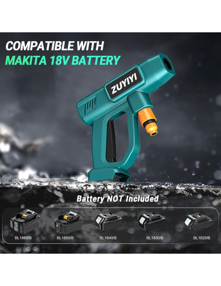 Lavadora a Presión Inalámbrica ZUYIYI 970 PSI 18V Makita Lavadora a Presión Inalámbrica ZUYIYI 970 PSI 18V Makita
