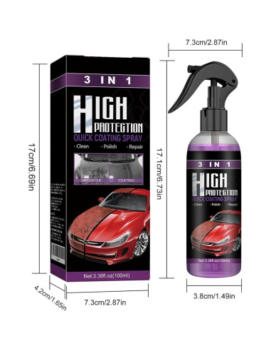 Spray Turbo Shine Nexa 2025 3 en 1 para Automóviles 100ml
