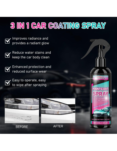 Spray Cerámico 3 en 1 Shantou Rayhong - Protección UV y Brillo