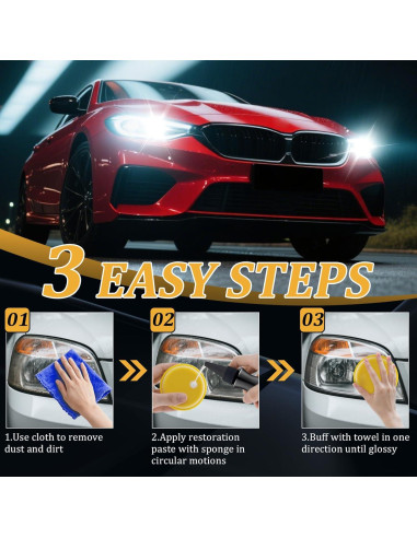 Kit de Limpieza de Faros POLIXEL 100ml - Restaura y Protege