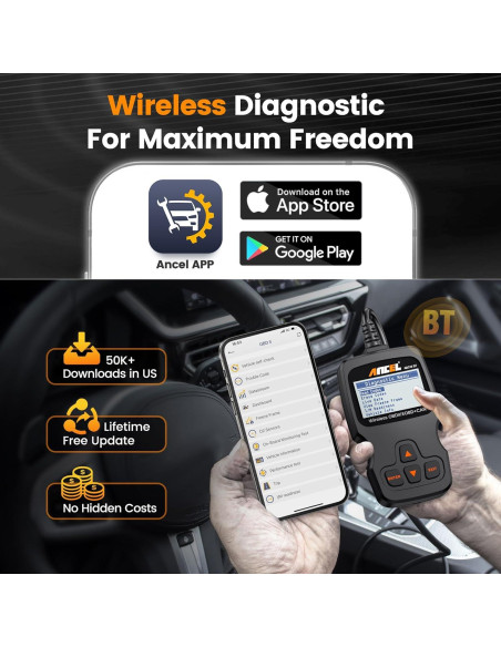 Escáner OBD2 ANCEL AD530 Bluetooth, Lector de Códigos Automotriz Escáner OBD2 ANCEL AD530 Bluetooth, Lector de Códigos Automotriz