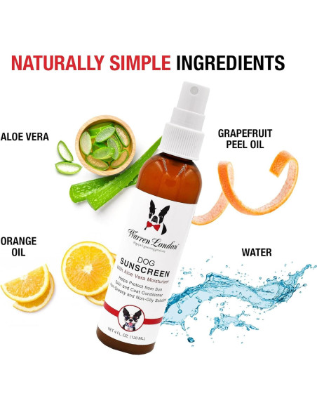 Spray Solar para Perros Warren London con Aloe Vera 113.4g Spray Solar para Perros Warren London con Aloe Vera 113.4g