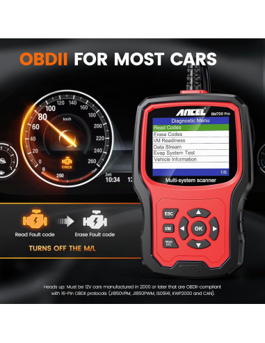 Escáner OBD2 ANCEL BM700 PRO para BMW y Mini - Diagnóstico Completo