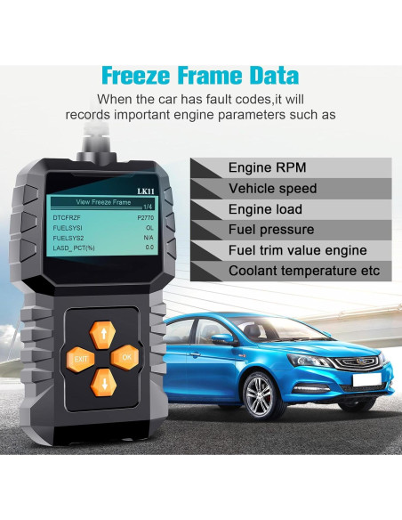 Escáner OBD2 LeeKooLuu LK11 - Diagnóstico Automotriz Plug & Play Escáner OBD2 LeeKooLuu LK11 - Diagnóstico Automotriz Plug & Play