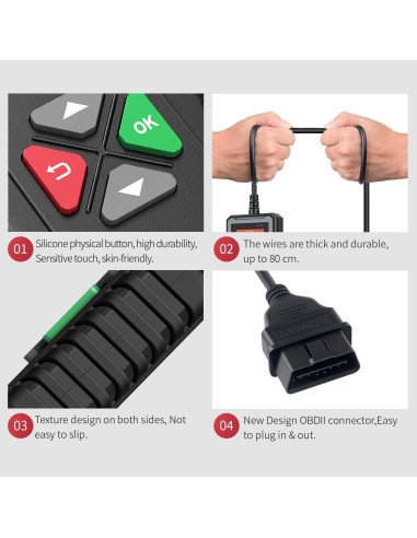 Escáner OBD2 EDIAG YA-101 Lector de Códigos para Autos