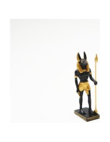 Estatua Anubis Guardián Egipcio 8.89 cm Resina Pacific Trading