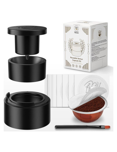 Kit de Cápsulas Reutilizables Foboull para Nespresso Vertuo 49 Piezas