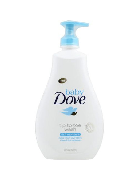 Jabón Hipoalergénico Baby Dove 20 oz Hidratación Rica Bebé Jabón Hipoalergénico Baby Dove 20 oz Hidratación Rica Bebé