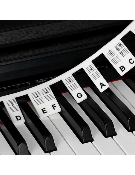 Etiquetas de Piano Silicona Zufecy 88 Teclas para Principiantes Etiquetas de Piano Silicona Zufecy 88 Teclas para Principiantes