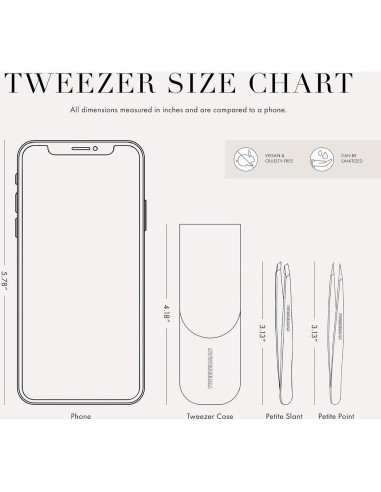Juego de Pinzas Petite Tweezerman con Estuche Rosa 4048-PKR