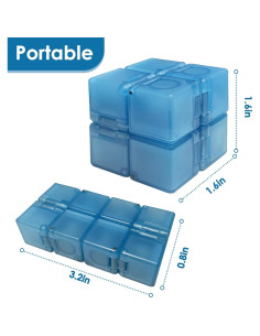Cubo Antiestrés Infinity Gadgets Azul - Juguete Sensorial para Adultos y Niños 2