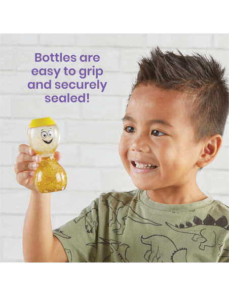 Botellas Sensoriales hand2mind - Emociones Primarias 4 Piezas Botellas Sensoriales hand2mind - Emociones Primarias 4 Piezas