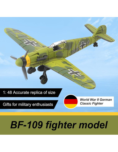 Modelo de Caza BF-109 Growth Star 1:48 Ensamblaje Plástico