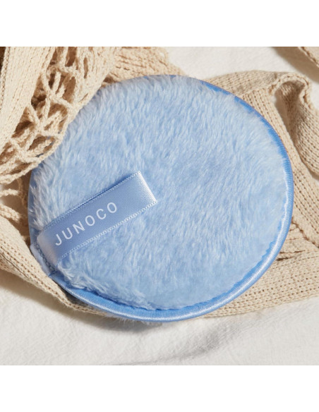 Almohadilla Desmaquillante Reutilizable JUNO & Co. Azul Almohadilla Desmaquillante Reutilizable JUNO & Co. Azul