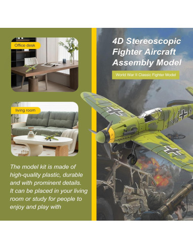 Modelo de Caza BF-109 Growth Star 1:48 Ensamblaje Plástico