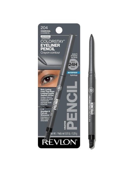 Lápiz de Ojos Impermeable Revlon ColorStay 204 Carbón 4 g Lápiz de Ojos Impermeable Revlon ColorStay 204 Carbón 4 g