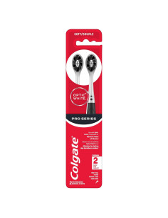Cepillos de Dientes Colgate Optic White Pro Series Suaves - Paquete de 2