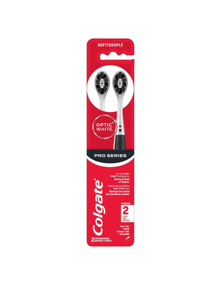 Cepillos de Dientes Colgate Optic White Pro Series Suaves - Paquete de 2 Cepillos de Dientes Colgate Optic White Pro Series Suaves - Paquete de 2