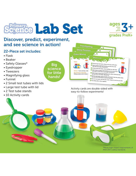 Conjunto de Laboratorio de Ciencia Learning Resources 22 Piezas Conjunto de Laboratorio de Ciencia Learning Resources 22 Piezas