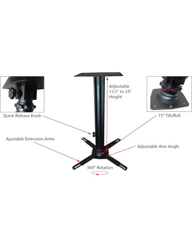 Soporte Universal para Proyector Silver Ticket STR-MOUNTLB 34-61 cm
