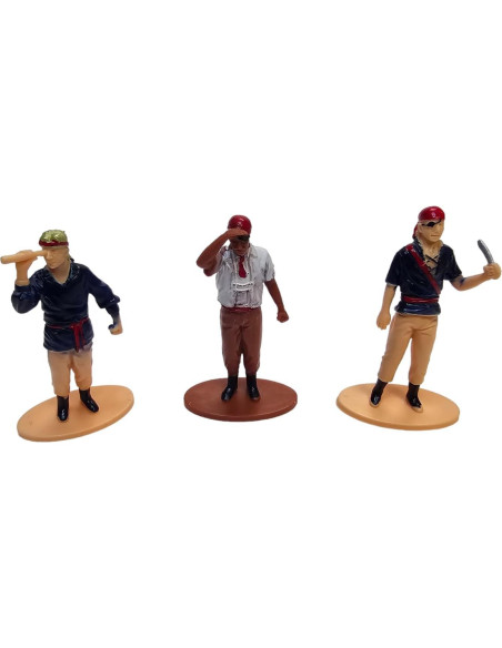 Juego de Figuras Miniatura de Piratas Zugar Land - 12 Piezas 7.62 cm Juego de Figuras Miniatura de Piratas Zugar Land - 12 Piezas 7.62 cm