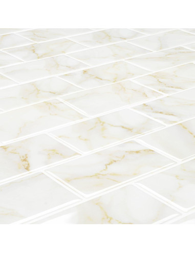 Azulejos Autoadhesivos Livelynine 4 Piezas Mármol Dorado 30x30 cm