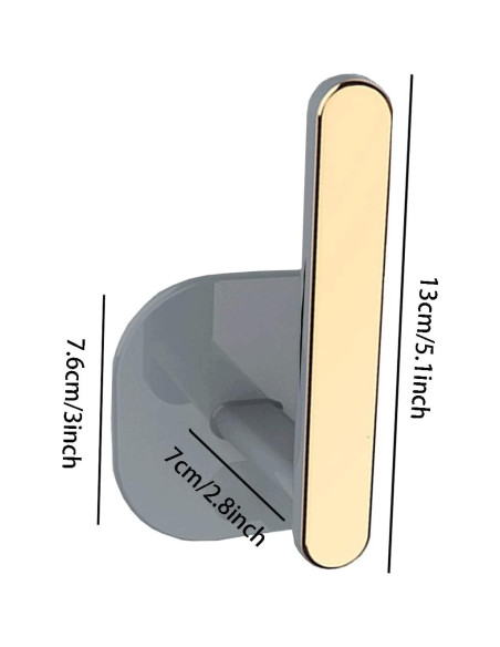 Soportes de Cortina Adhesivos Qusmeiyici Dorados 2 Pcs Soportes de Cortina Adhesivos Qusmeiyici Dorados 2 Pcs