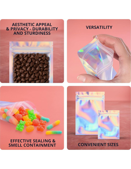 Bolsas Reutilizables Mylar Holográficas COLSEN 3x10cm 100 Paquete Bolsas Reutilizables Mylar Holográficas COLSEN 3x10cm 100 Paquete