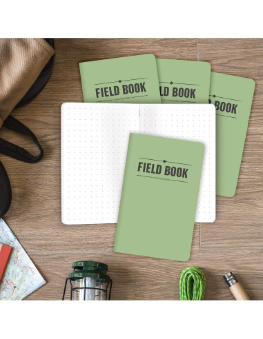 Cuaderno de Campo Elan Publishing Verde Rayado Paquete de 5