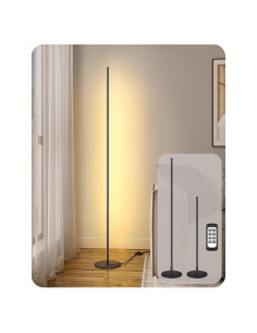 Lámpara de Pie LED Regulable Edishine, Control Remoto, 146 cm