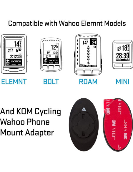 Soporte de Manillar Frontal KOM Cycling para Wahoo Elemnt Soporte de Manillar Frontal KOM Cycling para Wahoo Elemnt