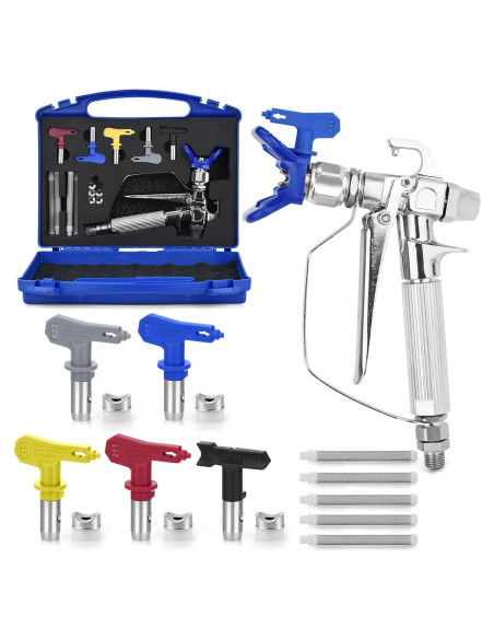 Kit de Pistola Pulverizadora Sin Aire Dent-de-lion 13 Piezas Kit de Pistola Pulverizadora Sin Aire Dent-de-lion 13 Piezas