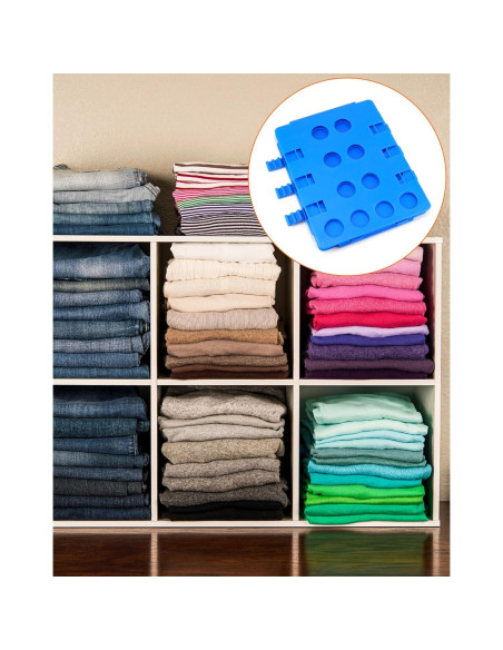 Tablero Plegable QWORK para Ropa - Paquete de 2, Negro y Azul Tablero Plegable QWORK para Ropa - Paquete de 2, Negro y Azul