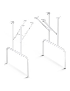 Patas de Mesa Plegables Tandefio 2 Pcs 73.66 cm Acero Blanco