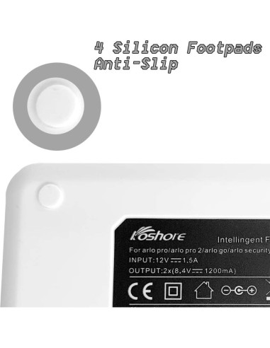 Cargador Doble Koshore para Baterías Arlo Pro/Go - Rápido