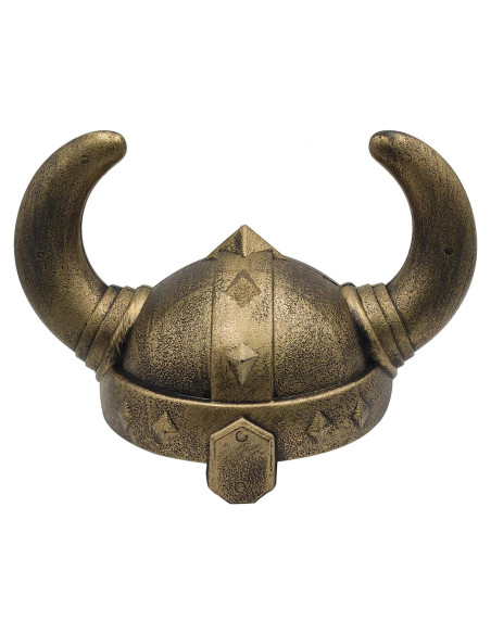 Casco Medieval Vikingo Looyar con Cuernos 33x20cm Casco Medieval Vikingo Looyar con Cuernos 33x20cm