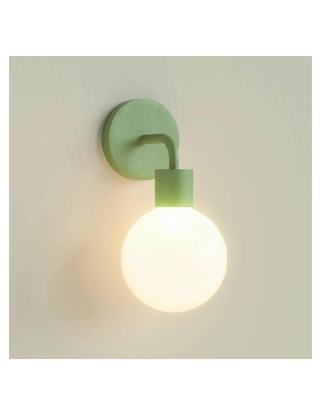 Aplique de Pared LED Poplight Verde Salvia Recargable y Regulable Aplique de Pared LED Poplight Verde Salvia Recargable y Regulable