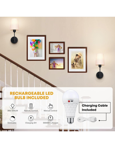 Aplique de Pared Inalámbrico NookNova BLA90240100 5000mAh Aplique de Pared Inalámbrico NookNova BLA90240100 5000mAh