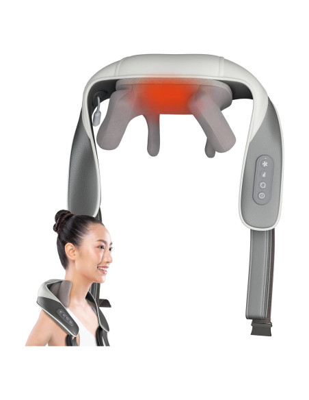 Masajeador Eléctrico Shiatsu Adomii para Cuello y Espalda 4D Masajeador Eléctrico Shiatsu Adomii para Cuello y Espalda 4D