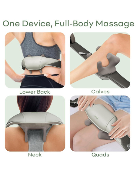 Masajeador Eléctrico Shiatsu Adomii para Cuello y Espalda 4D Masajeador Eléctrico Shiatsu Adomii para Cuello y Espalda 4D
