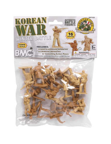 Set de 16 Figuras de Soldados BMC Guerra de Corea Invierno
