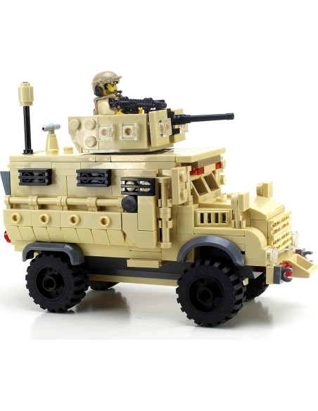Set MRAP Personalizado Battle Brick con Minifigura y Accesorios Set MRAP Personalizado Battle Brick con Minifigura y Accesorios