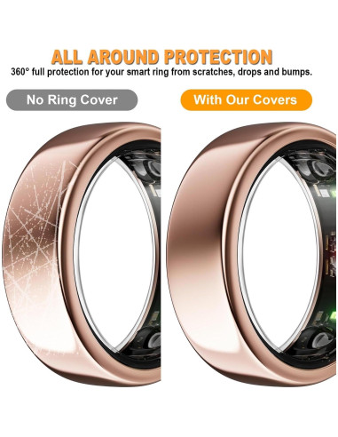 Funda Protectora Silicona BO&DQQ para Anillo Inteligente - 6 Pzas