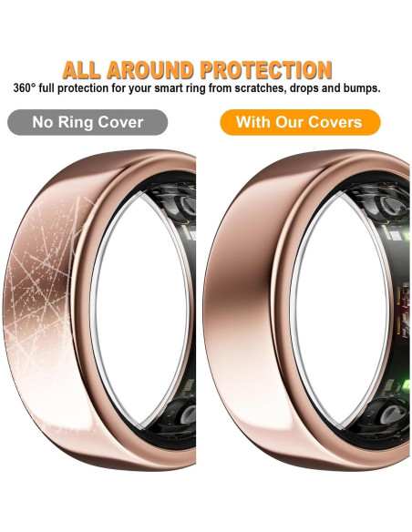 Funda Protectora Silicona BO&DQQ para Anillo Inteligente - 6 Pzas Funda Protectora Silicona BO&DQQ para Anillo Inteligente - 6 Pzas