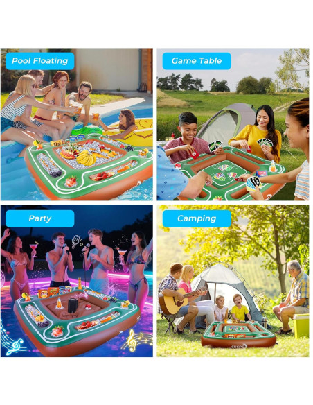 Mesa Flotante Inflable EKEPE para Piscina 109.9x19.8cm Mesa Flotante Inflable EKEPE para Piscina 109.9x19.8cm