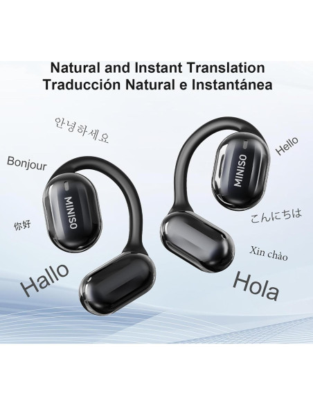 Auriculares Traductores MINISO MS162 AI 135 Idiomas Rosa Auriculares Traductores MINISO MS162 AI 135 Idiomas Rosa