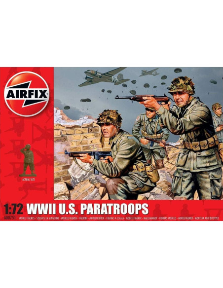 Figuras de Tropas de EE. UU. WWII 1:72 Airfix - 48 Piezas Figuras de Tropas de EE. UU. WWII 1:72 Airfix - 48 Piezas